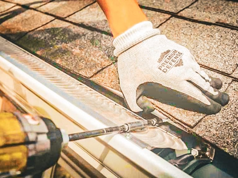 Southbound Roofing, your go-to roofing company is installing all new gutters along the entire roof, our expert roofers will take care of all your roofing needs.